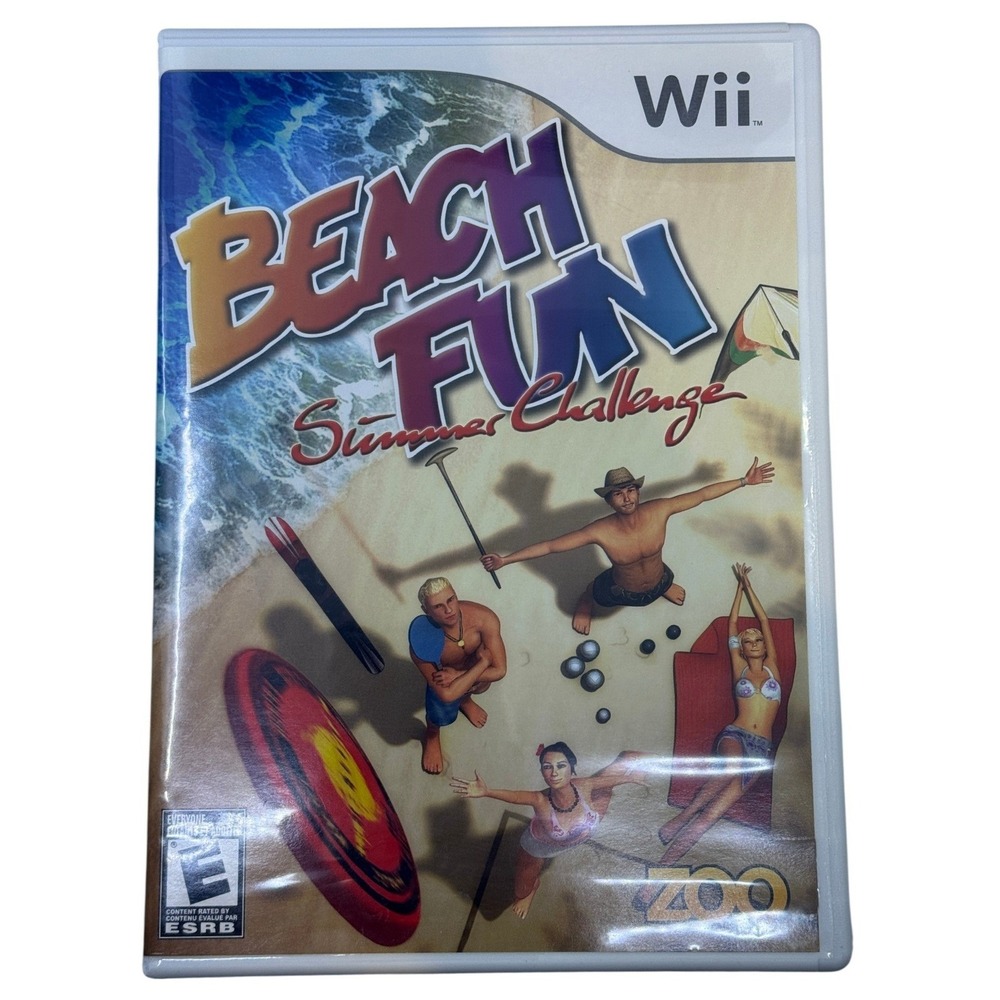 Beach Fun Summer Challenge Nintendo Wii Zoo‎ Games Sports CIB Complete